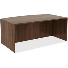 Lorell LLR 69952 — Lorell Essentials Series Desk - 71 x 41.4 x 29.5Desk, 0.1 Edge - Material: Polyvinyl Chloride (PVC) Edge, Metal - Finish: Walnut, Laminate