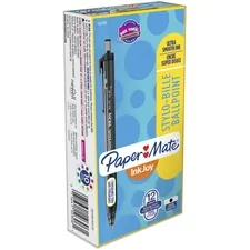 Newell Brands PAP 1951260 — Paper Mate Inkjoy 300 RT Ballpoint Pens - 1 mm Pen Point Size - Retractable - Black - Black Barrel - 12 / Dozen