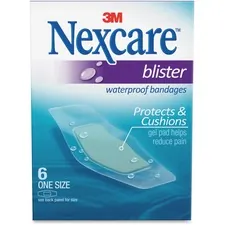3M MMM BWB06 — Nexcare Blister Waterproof Bandages - 1 Size - 1.06 x 2.25 - 6/Box - Clear