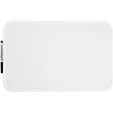 Lorell LLR 75621 — Lorell Personal Whiteboard - 17 (1.4 ft) Width x 11 (0.9 ft) Height - White Melamine Surface - White Plastic Frame - Rectangle - 1 Each