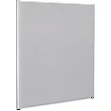 Lorell LLR 90250 — Lorell Gray Fabric Panels - 60.4 Width x 71 Height - Steel Frame - Gray - 1 Each