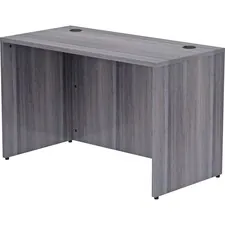 Lorell LLR 69549 — Lorell Weathered Charcoal Laminate Desking Desk Shell - 48 x 24 x 29.5 , 1 Top - Material: Polyvinyl Chloride (PVC) Edge - Finish: Laminate Top, Weathered Charcoal Top