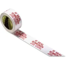 3M MMM 3771CT — Scotch Preprinted Message Seal Broken Tape - 109.36 yd Length x 1.88 Width - 1.9 Thickness - 4.48 Dia - 3 Core - Polypropylene Film Backing - 36 / Carton - White