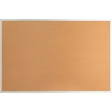 Lorell LLR 19765 — Lorell Aluminum Frame Cork Board - 36 Height x 48 Width - Cork Surface - Long Lasting, Warp Resistant - Brown Aluminum Frame - 1 Each