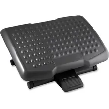 Lorell LLR 12818 — Lorell Adjustable Height Footrest - 4 - 6.50 Adjustable Height - Black