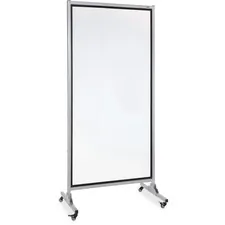 Lorell LLR 55630 — Lorell 2-sided Whiteboard Easel - 37.5 (3.1 ft) Width x 82.5 (6.9 ft) Height - White Steel Surface - Black Aluminum Frame - Rectangle - 1 Each