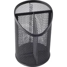 Lorell LLR 84140 — Lorell Mesh Desktop Organizer - 6.1 Height x 4.1 Width4.1 Length - Desktop - Black - Metal - 1 Each