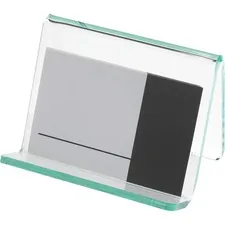 Lorell LLR 80657 — Lorell Acrylic Business Card Holder - Acrylic - 1 Each - Green, Transparent