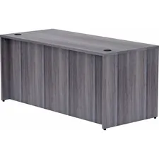 Lorell LLR 69546 — Lorell Weathered Charcoal Laminate Desk Shell - 66 x 30 x 29.5 , 1 Top - Material: Polyvinyl Chloride (PVC) Edge - Finish: Laminate Top, Weathered Charcoal Top
