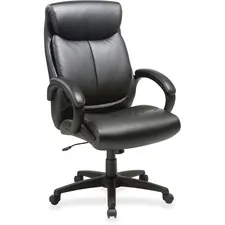 Lorell LLR 59497 — Lorell Executive Chair - Black Seat - Black Back - High Back - 1 Each