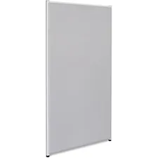 Lorell LLR 90258 — Lorell Gray Fabric Panels - 30.5 Width x 60 Height - Steel Frame - Gray - 1 Each
