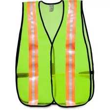 MCR SAFETY MCS 81008 — MCR Safety Mesh General Purpose Safety Vest - Reflective Strip, Lightweight - Visibility Protection - Mesh - Lime - 1 Each
