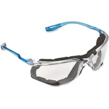 3M MMM 118720000020 — 3M Virtua CCS Protective Eyewear - Comfortable, Wraparound Lens, Lightweight, Corded, Anti-fog - Ultraviolet Protection - Polycarbonate Lens, Foam Gasket - Clear, Blue - 1 Each
