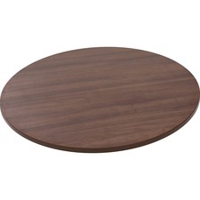 Lorell LLR 59659 - Lorell Woodstain Hospitality Round Tabletop - Walnut Round T