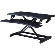 Lorell LLR 99539 — Lorell X-type Slim Desk Riser - 33 lb Load Capacity - 16.5 Height x 20 Width - Desktop - Black