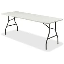 Lorell LLR 12348 — Lorell Ultra-Lite Folding Table - Powder Coated Base x 96 Table Top Width x 30 Table Top Depth - 29.25 Height - Platinum, Gray