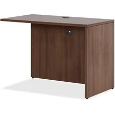 Lorell LLR 69980 — Lorell Essentials Series Walnut Return Shell - 41.4 x 23.6 x 29.5Return, 1 Top - Material: Polyvinyl Chloride (PVC) Edge - Finish: Laminate, Walnut