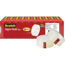 3M MMM 700K10 — Scotch Super-Hold Tape - 27.78 yd Length x 0.75 Width - 10 / Pack - Clear