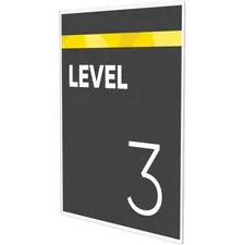 Lorell LLR 49206 — Lorell Acrylic Cubicle Frame - 1 Each - 8.50 Holding Width x 11 Holding Height - Rectangular Shape - Acrylic - Clear
