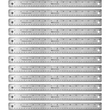 ACME UNITED CORPORATION ACM 10416BX — Westcott Stainless Steel Rulers - 15 Length 1 Width - 1/16, 1/32 Graduations - Metric, Imperial Measuring System - Stainless Steel - 12 / Box - Stainless Steel