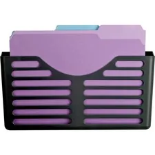 Lorell LLR 80663 — Lorell Plastic Cubicle Pocket File - 30% - Black - Plastic - 1 Each