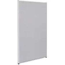 Lorell LLR 90252 — Lorell Gray Fabric Panels - 36.4 Width x 71 Height - Steel Frame - Gray - 1 Each