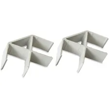 Lorell LLR 90260 — Lorell 90-Degree Panel Connectors - 2.3 Width x 2.3 Depth x 0.6 Height - Aluminum - Aluminum
