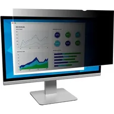 3M PF22.0W — 3M Privacy Filter Black, Matte - For 22" Widescreen LCD Monitor - 16:10 - Scratch Resistant, Fingerprint Resistant, Dust Resistant - Anti-glare - 1 Each