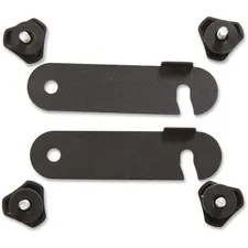 Lorell LLR 60723 — Lorell Training Table Metal Connector - 4.6 Width x 1.3 Depth x 0.4 Height - Metal - Black