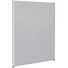 Lorell LLR 90251 — Lorell Gray Fabric Panels - 48.4 Width x 71 Height - Steel Frame - Gray - 1 Each