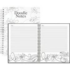HOUSE OF DOOLITTLE HOD 78190 - House of Doolittle Doodle Notes Spiral Notebook - 111 Pages 