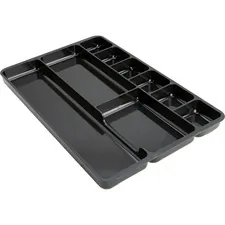 Lorell LLR 60006 — Lorell 9-compartment Drawer Tray Organizer - 9 Compartment(s) - 1.3 Height x 14 Width x 9.4 Depth - Black - 1 Each
