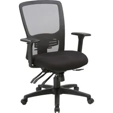 Lorell LLR 86220 — Lorell High-back Mesh Chair - Black Seat - Black Back - High Back - 5-star Base - 1 Each