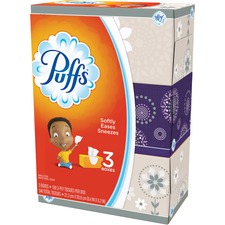 PROCTER & GAMBLE PGC 87615CT - Puffs Basic Facial Tissues - 2 Ply - Multi - Durable, Soft -