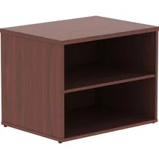 Lorell LLR 16214 — Lorell Relevance Series Mahogany Laminate Office Furniture Credenza - 29.5 x 22 x 23.1 - 2 Shelve(s) - Finish: Mahogany, Laminate