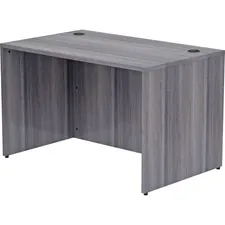Lorell LLR 69548 — Lorell Weathered Charcoal Laminate Desking Desk Shell - 48 x 30 x 29.5 , 1 Top - Material: Polyvinyl Chloride (PVC) Edge - Finish: Laminate Top, Weathered Charcoal Top