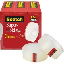 3M MMM 700K3 — Scotch Super-Hold Tape - 27.78 yd Length x 0.75 Width - 3 / Pack - Clear