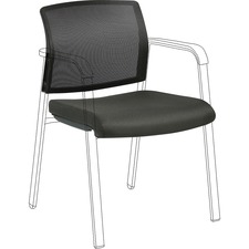 Lorell LLR 30944 - Lorell Stackable Chair Mesh BackFabric Seat Kit - Black - Fa