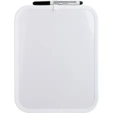 Lorell LLR 75620 — Lorell Personal Whiteboard - 11 (0.9 ft) Width x 8.5 (0.7 ft) Height - White Melamine Surface - White Plastic Frame - Rectangle - 1 Each