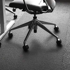 FLOORTEX FLR 1115030023ER — Cleartex Ultimat XXL Rectangular Chairmat - All Carpet Piles - Carpet, Home, Office - 118 Length x 60 Width - Rectangle - Polycarbonate, Polyvinyl Chloride (PVC) - Clear
