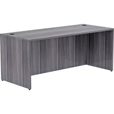 Lorell LLR 69551 — Lorell Weathered Charcoal Laminate Desking Desk Shell - 72 x 30 x 29.5 , 1 Top - Material: Polyvinyl Chloride (PVC) Edge - Finish: Laminate Top, Weathered Charcoal Top