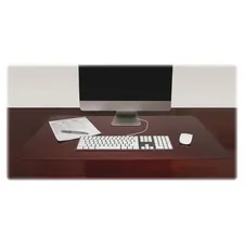 Lorell LLR 39650 — Lorell Rectangular Crystal-clear Desk Pads - Rectangle - 36 Width x 20 Depth - Polyvinyl Chloride (PVC) - Clear