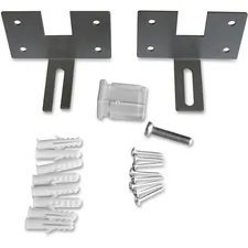 Lorell LLR 90262 — Lorell Panel Wall Brackets - 2.5 Width x 3.8 Depth x 2.5 Height - Aluminum - Aluminum