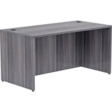 Lorell LLR 69547 — Lorell Weathered Charcoal Laminate Desking Desk Shell - 60 x 30 x 29.5 , 1 Top - Material: Polyvinyl Chloride (PVC) Edge - Finish: Laminate Top, Weathered Charcoal Top