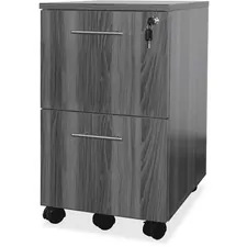 SAFCO PRODUCTS MLN MNFFLGS — Mayline Gray Laminate File/File Mobile Pedestal File - 18 x 15.5 x 26.8 - 2 x File Drawer(s) - Material: Steel - Finish: Gray, Laminate