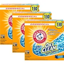 CHURCH & DWIGHT CO CDC 3320000108CT — OxiClean Powder Detergent - Powder - 160 oz (10 lb) - 3 / Carton - Orange