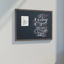 U BRANDS UBR 4895U0001 — U Brands Decor Magnetic Chalkboard - 24 (2 ft) Width x 18 (1.5 ft) Height - Medium Density Fiber (MDF) Frame - Horizontal/Vertical - 1 Each