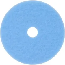 3M MMM 59825 — 3M Sky Blue Hi-Performance Burnish Pad 3050 - 5/Carton - Round x 20 Diameter x 1 Thickness - Burnishing - Linoleum, Sheet Vinyl, Vinyl Composition Tile (VCT) Floor - 1500 rpm to 3000 rpm Speed Supported - Durable - Polyester Fiber - Sky Blue
