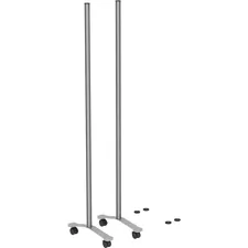 Lorell LLR 90271 — Lorell Adaptable Panel Legs - 18.8 Width x 2 Depth x 71 Height - Aluminum - Silver