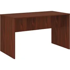 Lorell LLR 69661 — Lorell Essentials Laminate Standing Height Table - 72 x 36 x 41.3 - Band Edge - Material: Polyvinyl Chloride (PVC) Edge - Finish: Mahogany Laminate Surface